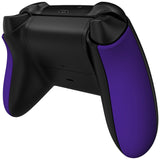 eXtremeRate Purple Soft Touch Grip Back Panels, Comfortable Non-Slip Side Rails Handles, Game Improvement Replacement Parts for Xbox Series S / X Controller - Controller NOT Included - PX3P307