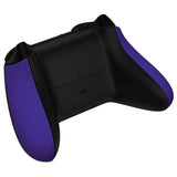 eXtremeRate Purple Soft Touch Grip Back Panels, Comfortable Non-Slip Side Rails Handles, Game Improvement Replacement Parts for Xbox Series S / X Controller - Controller NOT Included - PX3P307