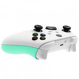 eXtremeRate Mint Green Back Panels, Comfortable Non-Slip Side Rails Handles, Game Improvement Replacement Parts for Xbox Series S / X Controller - Controller NOT Included - PX3P314