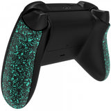 eXtremeRate Textured Light Green Soft Touch Grip Back Panels, Comfortable Non-Slip Side Rails Handles, Game Improvement Replacement Parts for Xbox Series S / X Controller - Controller NOT Included - PX3P352