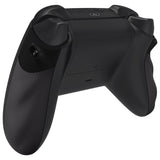eXtremeRate FLEXOR Rubberized Side Rails Grips Trigger Stop Kit for Xbox Series X/S Controller & Xbox Core Controller - Diamond Textured Black - PX3Q3001