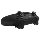 eXtremeRate FLEXOR Rubberized Side Rails Grips Trigger Stop Kit for Xbox Series X/S Controller & Xbox Core Controller - Diamond Textured Black - PX3Q3001