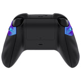 eXtremeRate FLEXOR Rubberized Side Rails Grips Trigger Stop Kit for Xbox Series X/S Controller & Xbox Core Controller - Diamond Textured Chameleon Purple Blue - PX3Q3002