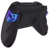 eXtremeRate FLEXOR Rubberized Side Rails Grips Trigger Stop Kit for Xbox Series X/S Controller & Xbox Core Controller - Diamond Textured Chameleon Purple Blue - PX3Q3002