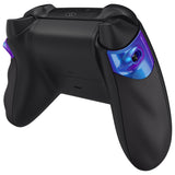 eXtremeRate FLEXOR Rubberized Side Rails Grips Trigger Stop Kit for Xbox Series X/S Controller & Xbox Core Controller - Diamond Textured Chameleon Purple Blue - PX3Q3002