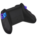 eXtremeRate FLEXOR Rubberized Side Rails Grips Trigger Stop Kit for Xbox Series X/S Controller & Xbox Core Controller - Diamond Textured Chameleon Purple Blue - PX3Q3002
