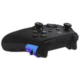 eXtremeRate FLEXOR Rubberized Side Rails Grips Trigger Stop Kit for Xbox Series X/S Controller & Xbox Core Controller - Diamond Textured Chameleon Purple Blue - PX3Q3002