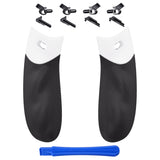 eXtremeRate FLEXOR Rubberized Side Rails Grips Trigger Stop Kit for Xbox Series X/S Controller & Xbox Core Controller - Diamond Textured White - PX3Q3004