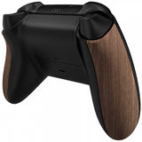 eXtremeRate Wood Grain Touch Grip Back Panels, Comfortable Non-Slip Side Rails Handles, Game Improvement Replacement Parts for Xbox Series S / X Controller - Controller NOT Included - PX3S215