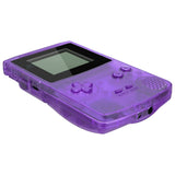 eXtremeRate IPS Ready Upgraded Clear Atomic Purple Replacement Shell Full Housing Cover & Buttons for Gameboy Color – Fit for GBC OSD IPS & Regular IPS & Standard LCD – Console & IPS Screen NOT Included - QCBM5005