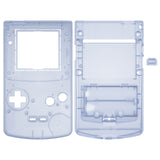 eXtremeRate IPS Ready Upgraded Glacier Blue Replacement Shell Full Housing Cover & Buttons & White Screen for Gameboy Color – Fit for GBC OSD IPS & Regular IPS & Standard LCD – Console & IPS Screen NOT Included - QCBM5006