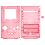eXtremeRate IPS Ready Upgraded Cherry Pink Replacement Shell Full Housing Cover & Buttons & White Screen for Gameboy Color – Fit for GBC OSD IPS & Regular IPS & Standard LCD – Console & IPS Screen NOT Included - QCBM5007