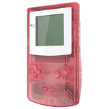 eXtremeRate IPS Ready Upgraded Cherry Pink Replacement Shell Full Housing Cover & Buttons & White Screen for Gameboy Color – Fit for GBC OSD IPS & Regular IPS & Standard LCD – Console & IPS Screen NOT Included - QCBM5007