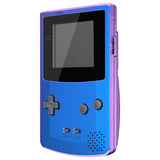 eXtremeRate IPS Ready Upgraded Chameleon Purple Blue GBC Replacement Shell Full Housing Cover w/ Buttons for Gameboy Color – Fit for GBC OSD IPS & Regular IPS & Standard LCD – Console & IPS Screen NOT Included - QCBP3001