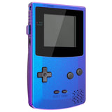 eXtremeRate IPS Ready Upgraded Chameleon Purple Blue GBC Replacement Shell Full Housing Cover w/ Buttons for Gameboy Color – Fit for GBC OSD IPS & Regular IPS & Standard LCD – Console & IPS Screen NOT Included - QCBP3001