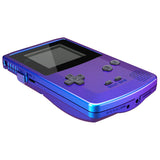 eXtremeRate IPS Ready Upgraded Chameleon Purple Blue GBC Replacement Shell Full Housing Cover w/ Buttons for Gameboy Color – Fit for GBC OSD IPS & Regular IPS & Standard LCD – Console & IPS Screen NOT Included - QCBP3001