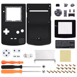 eXtremeRate IPS Ready Upgraded Black GBC Replacement Shell Full Housing Cover w/ Buttons for Gameboy Color – Fit for GBC OSD IPS & Regular IPS & Standard LCD – Console & IPS Screen NOT Included - QCBP3013