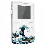 eXtremeRate IPS Ready Upgraded The Great Wave Replacement Shell Full Housing Cover w/ Buttons for Gameboy Color – Fit for GBC OSD IPS & Regular IPS & Standard LCD – Console & IPS Screen NOT Included - QCBT1006