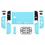 eXtremeRate Heaven Blue Handheld Console Back Plate, Joycon Handheld Controller Housing Shell With Full Set Buttons DIY Replacement Part for NS Switch - QP307