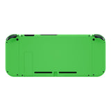 eXtremeRate Green Soft Touch Grip Backplate for NS Switch Console, NS Joycon Handheld Controller Housing with Full Set Buttons, DIY Replacement Shell for NS Switch - QP335
