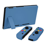 eXtremeRate Airforce Blue Soft Touch Grip Backplate for NS Switch Console, NS Joycon Handheld Controller Housing with Full Set Buttons, DIY Replacement Shell for NS Switch - QP340