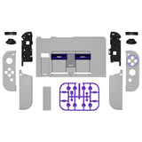 eXtremeRate Classics SNES Style Back Plate for Nintendo Switch Console, NS Joycon Handheld Controller Housing with Full Set Buttons, DIY Replacement Shell for Nintendo Switch - QT107