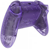 eXtremeRate Clear Atomic Purple Controller Full Set Housing Shell Case w/ Buttons for Xbox Series X/S, Custom Replacement Side Rails Front Back Plate Cover for Xbox Series S & Xbox Series X Controller - QX3M505