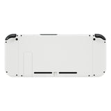 eXtremeRate Dpad Version Custom Full Set Shell for Nintendo Switch, Replacement Console Back Plate, NS Joycon Handheld Controller Housing with Buttons for Nintendo Switch - White - QZP3001