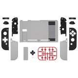 eXtremeRate Dpad Version Custom Full Set Shell for Nintendo Switch, Replacement Console Back Plate, NS Joycon Handheld Controller Housing & Buttons for Nintendo Switch - Classics NES Style - QZT1005