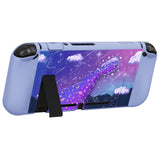 PlayVital ZealProtect Soft Protective Case for Nintendo Switch, Flexible Cover Protector for Nintendo Switch with Tempered Glass Screen Protector & Thumb Grip Caps & ABXY Direction Button Caps - Pouring Starry - RNSYV6012