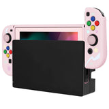 PlayVital ZealProtect Soft Protective Case for Nintendo Switch, Flexible Cover Protector for Nintendo Switch with Tempered Glass Screen Protector & Thumb Grip Caps & ABXY Direction Button Caps - Gaming Girl - RNSYV6021