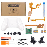 eXtremeRate White HOPE Remappable Remap Kit for Xbox Series X / S Controller, Upgrade Boards & Redesigned Back Shell & Side Rails & Back Buttons for Xbox Core Controller - Controller NOT Included - RX3P3008