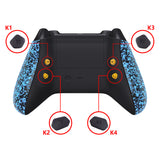 eXtremeRate Textured Blue HOPE Remappable Remap Kit for Xbox Series X / S Controller, Upgrade Boards & Redesigned Back Shell & Side Rails & Back Buttons for Xbox Core Controller - Controller NOT Included - RX3P3044