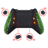 eXtremeRate Textured Green HOPE Remappable Remap Kit for Xbox Series X / S Controller, Upgrade Boards & Redesigned Back Shell & Side Rails & Back Buttons for Xbox Core Controller - Controller NOT Included - RX3P3045