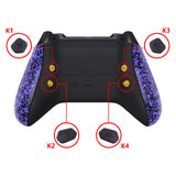 eXtremeRate Textured Purple HOPE Remappable Remap Kit for Xbox Series X / S Controller, Upgrade Boards & Redesigned Back Shell & Side Rails & Back Buttons for Xbox Core Controller - Controller NOT Included - RX3P3046