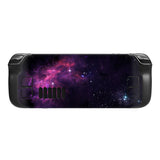 PlayVital Full Set Protective Skin Decal for Steam Deck LCD, Custom Stickers Vinyl Cover for Steam Deck OLED - Purple Nebula - SDTM016