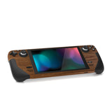 PlayVital Full Set Protective Skin Decal for Steam Deck LCD, Custom Stickers Vinyl Cover for Steam Deck OLED - Wood Grain - SDTM051