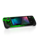 PlayVital Full Set Protective Skin Decal for Steam Deck LCD, Custom Stickers Vinyl Cover for Steam Deck OLED - Green Leaf - SDTM053