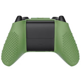 PlayVital Matcha Green 3D Studded Edition Anti-slip Silicone Cover Skin for Xbox Series X Controller, Soft Rubber Case Protector for Xbox Series S Controller with 6 Black Thumb Grip Caps - SDX3021