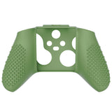 PlayVital Matcha Green 3D Studded Edition Anti-slip Silicone Cover Skin for Xbox Series X Controller, Soft Rubber Case Protector for Xbox Series S Controller with 6 Black Thumb Grip Caps - SDX3021