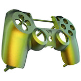 eXtremeRate Green and Gold Chameleon Front Housing Shell Faceplate for PS4 Slim Pro Controller (CUH-ZCT2 JDM-040 JDM-050 JDM-055) - SP4FP02