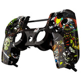 eXtremeRate Scary Party Bomb Front Housing Shell Faceplate for PS4 Slim PS4 Pro Controller (CUH-ZCT2 JDM-040 JDM-050 JDM-055) - SP4FT03