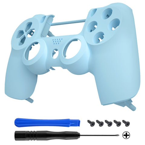 eXtremeRate Heaven Blue Faceplate Cover Front Housing Shell Case Replacement Part for PS4 Slim PS4 Pro Controller (CUH-ZCT2 JDM-040 JDM-050 JDM-055) - SP4FX17