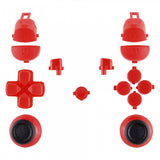 eXtremeRate Solid Red Thumbsticks Buttons for PS4 Pro Slim Controller CUH-ZCT2 JDM-040 JDM-050 JDM-055 - SP4J0101