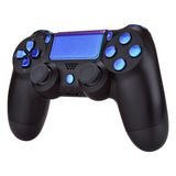 eXtremeRate D-pad R1 L1 R2 L2 Trigger Touchpad Action Home Share Options Buttons, Chameleon Purple Blue Full Set Buttons Repair Kits with Tools for 4 PS4 Slim PS4 Pro CUH-ZCT2 Controller - SP4J0401