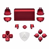 eXtremeRate Replacement D-pad R1 L1 R2 L2 Triggers Touchpad Action Home Share Options Buttons, Scarlet Red Full Set Buttons Repair Kits with Tool for PS4 Slim PS4 Pro CUH-ZCT2 Controller - SP4J0403