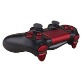 eXtremeRate Replacement D-pad R1 L1 R2 L2 Triggers Touchpad Action Home Share Options Buttons, Scarlet Red Full Set Buttons Repair Kits with Tool for PS4 Slim PS4 Pro CUH-ZCT2 Controller - SP4J0403