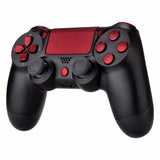 eXtremeRate Replacement D-pad R1 L1 R2 L2 Triggers Touchpad Action Home Share Options Buttons, Scarlet Red Full Set Buttons Repair Kits with Tool for PS4 Slim PS4 Pro CUH-ZCT2 Controller - SP4J0403