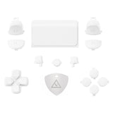 eXtremeRate Replacement D-pad R1 L1 R2 L2 Triggers Touchpad Action Home Share Options Buttons, White Full Set Buttons Repair Kits with Tool for PS4 Slim PS4 Pro CUH-ZCT2 Controller - SP4J0404