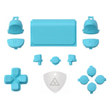 eXtremeRate Replacement D-pad R1 L1 R2 L2 Triggers Touchpad Action Home Share Options Buttons, Heaven Blue Full Set Buttons Repair Kits with Tool for PS4 Slim PS4 Pro CUH-ZCT2 Controller - SP4J0410